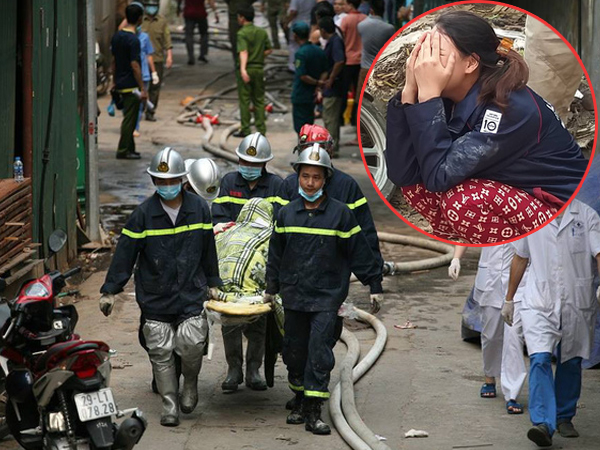 Quặn lòng cảnh người thân ngã quỵ khi nhận thi thể nạn nhân biến dạng trong vụ cháy làm 8 người chết ở Hà Nội