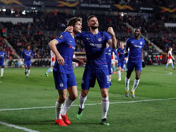 Slavia Prague 0-1 Chelsea: Marcos Alonso giúp Chelsea đặt 1 chân vào bán kết