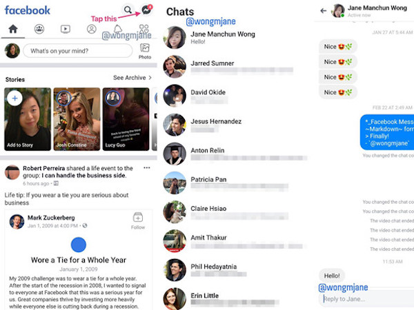 Ứng dụng Messenger có thể lại hợp nhất với Facebook