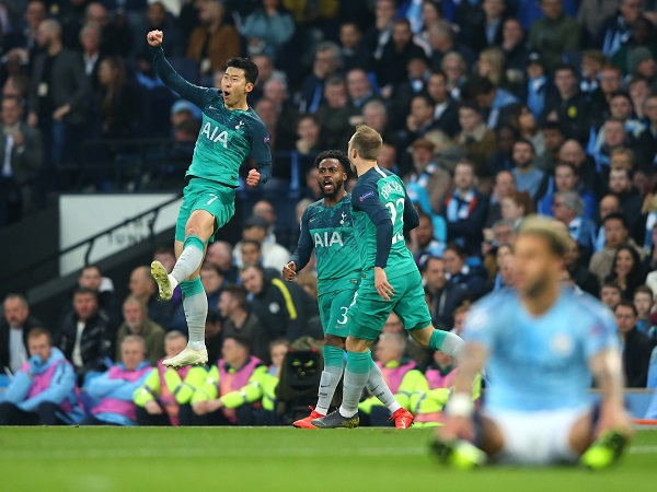 Man City 4-3 (4-4) Tottenham: Son Heung-min lập cú đúp trong 3 phút, Tottenham lần đầu vào bán kết sau trận cầu lịch sử