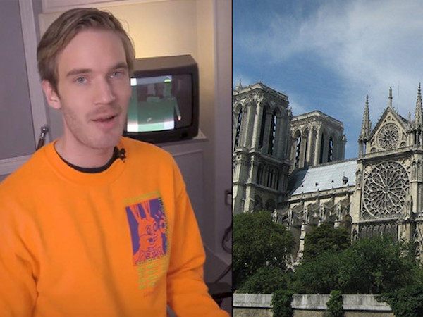 'Ăn theo' nhà thờ Đức Bà, PewDiePie phải xóa video YouTube
