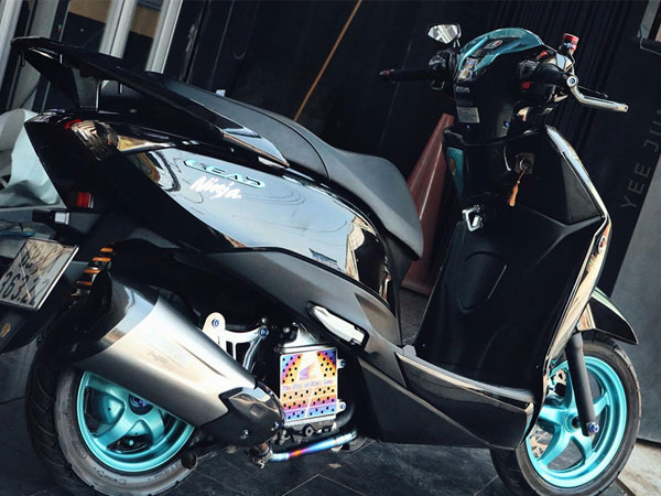 Honda Lead phiên bản 'vua ninja' của biker Cà Mau tốn thêm 100 triệu