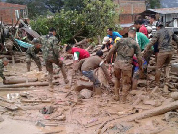 Lở đất kinh hoàng tại Colombia khiến 28 người thiệt mạng