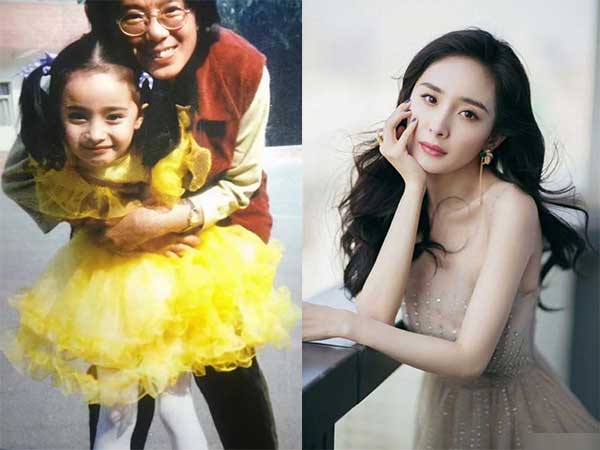 Dính tin đồn phẫu thuật thẩm mỹ từ nhiều năm nay nhưng ảnh thời nhỏ của Dương Mịch lại chứng minh điều ngược lại