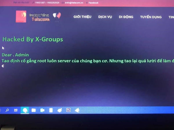 Vừa ra mắt VN, website nhà mạng Indochina Telecom đã bị hack