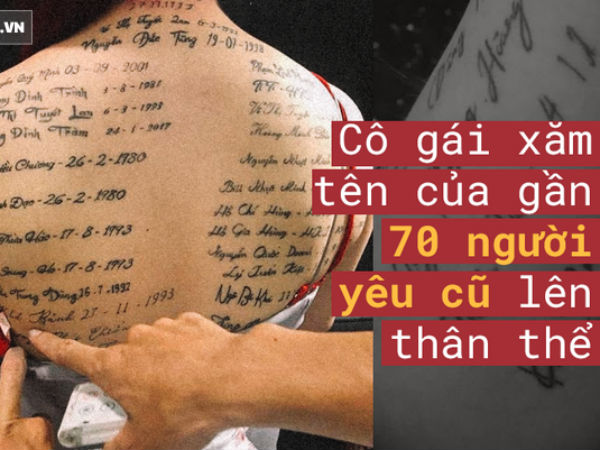 Xăm tên người yêu cũ kín lưng và tay, cô gái vội đi xóa để lấy chồng