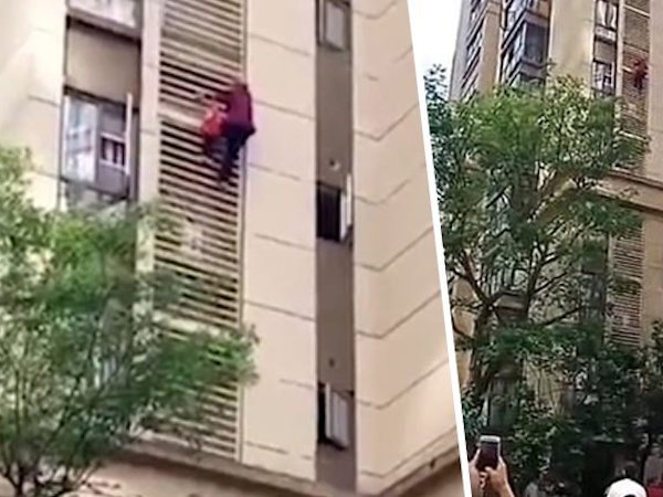 Bị con nhốt trong nhà, cụ bà 84 tuổi tay không leo ra ngoài từ tầng 14