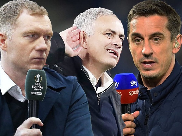 Mourinho đá xoáy Scholes và Neville: 'Nhiều người nói rất hay trước màn hình nhưng lại bị CLB sa thải sau 2 tháng'
