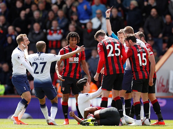 Bournemouth 1-0 Tottenham: Spurs thua thảm trong ngày Son Heung-min và Juan Foyth nhận thẻ đỏ