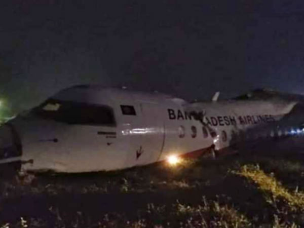 Máy bay trượt khỏi đường băng ở Myanmar, 'gãy thành ba phần'