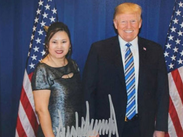 Nữ doanh nhân gốc Hoa bị nghi tài trợ trái phép cho chiến dịch tái tranh cử của Trump