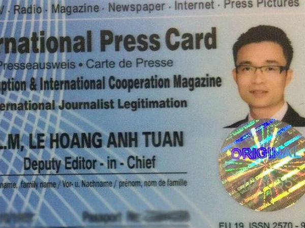 Bộ Ngoại giao trả lời về ‘nhà báo quốc tế’ Lê Hoàng Anh Tuấn