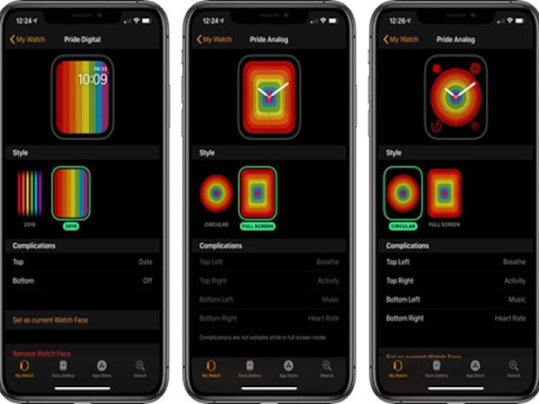 watchOS 5.2.1 thêm mặt đồng hồ mới cho Apple Watch