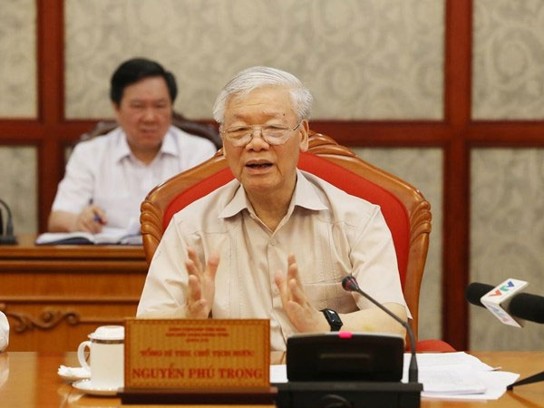 Tổng Bí thư, Chủ tịch nước Nguyễn Phú Trọng chủ trì họp Bộ Chính trị