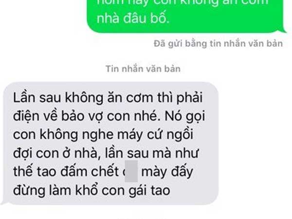 Những dòng tin nhắn 'nắn gân' của bố vợ khiến con rể run sợ sau lần phạm lỗi