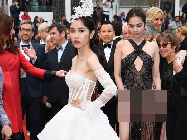 Thêm mỹ nhân Việt xuất hiện tại Cannes: Ăn mặc diêm dúa, cố tình chơi trội, hoá ra là người quen của Ngọc Trinh