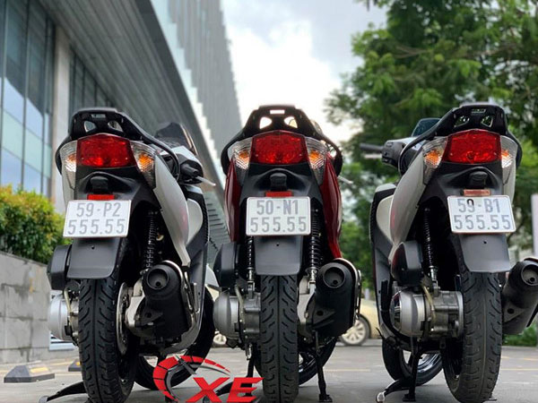 Dân chơi Sài Gòn sở hữu bộ ba Honda SH biển lục quý 5 giá 2 tỷ