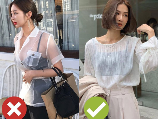 Biết là áo voan mỏng rất mát nhưng chị em đừng mặc kiểu phô phang, gây nhức mắt người đối diện thế này!