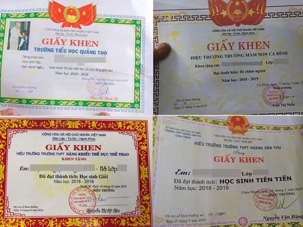 Yêu cầu giải trình việc 42/43 em một lớp nhận giấy khen học sinh giỏi