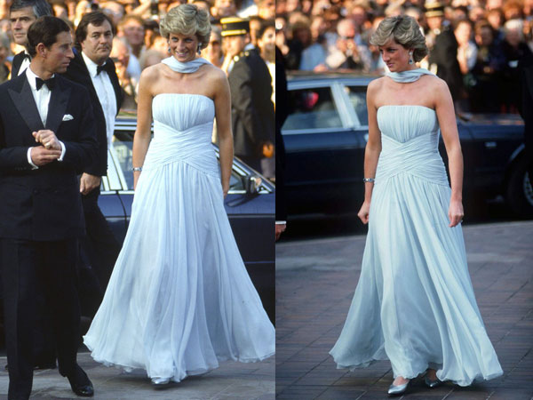 Công nương Diana và chiếc váy tạo dấu ấn lịch sử ở Cannes 32 năm trước