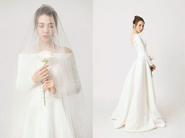 Đàm Thu Trang diện váy cưới lộng lẫy, khoe vẻ đẹp mong manh trước ngày về chung nhà với Cường Đô La