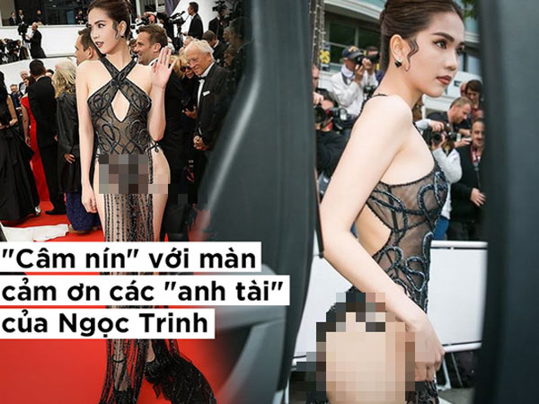 Sự trơ trẽn của Ngọc Trinh khi gọi ồn ào thảm đỏ Cannes là 'màn trình diễn để đời'