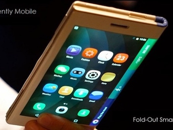Samsung phát triển smartphone màn hình gập ra ngoài