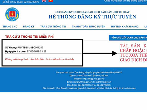Cách phát hiện ôtô mua lại đang thế chấp ngân hàng