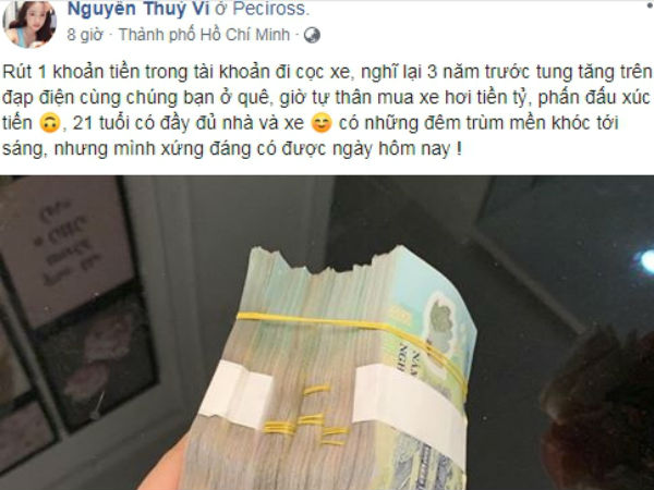 Rút tài khoản tiền tỷ đặt cọc tậu xế hộp, Thúy Vi tự hào: 'Tôi xứng đáng được như ngày hôm nay'