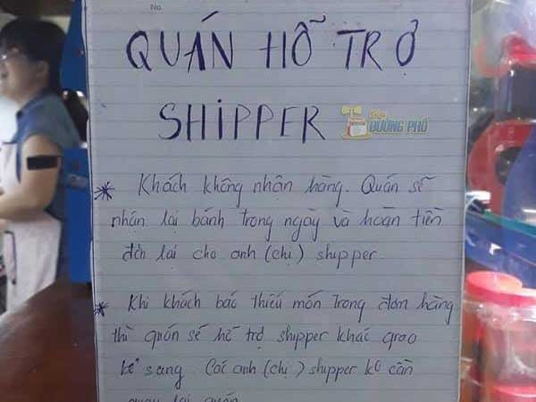 Thông cảm cho những shipper bị 'bom' hàng, chủ cửa hàng đã ra một quy định cực kỳ có tâm