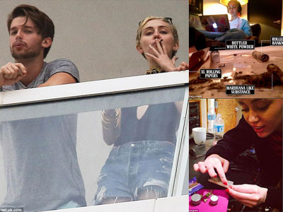 Miley Cyrus bị "bắt quả tang" hút cần sa?