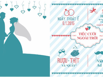 Thiệp cưới độc đáo “Ngày thoát ế” của cặp đôi 8X gây bão mạng