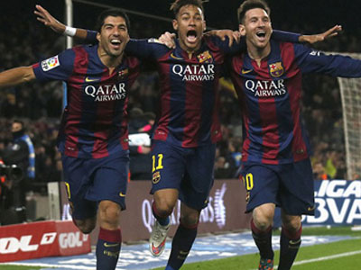 Barca 3-1 Atletico: "Đinh ba MNS" ra oai