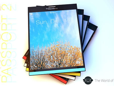 Concept BlackBerry Passport 2 lung linh với màn hình toàn cảm ứng