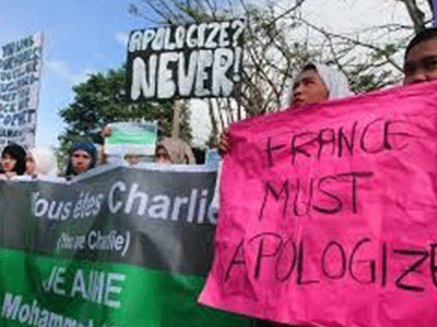 Hàng nghìn người Hồi giáo biểu tình phản đối tạp chí Charlie Hebdo