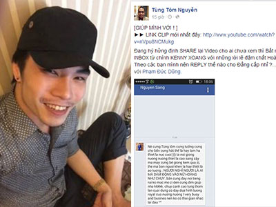 Kenny Sang phủ nhận tin nhắn "đe dọa" Tùng Tôm
