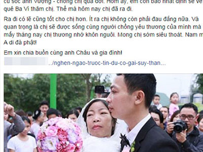 Nghẹn ngào những lời vĩnh biệt người vợ trong chuyện tình cổ tích