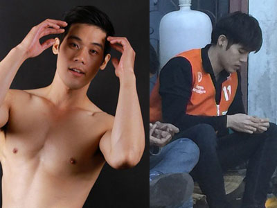 Chàng xe ôm Thái Lan gây sốt vì điển trai