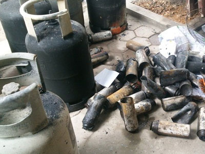 Nổ tại đại lý gas, khu dân cư hoảng loạn