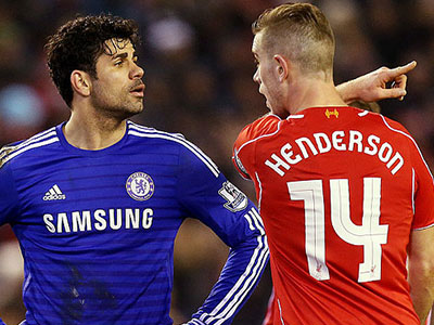 Clip: Costa và Gerrard "tẩn" nhau ngay trên sân