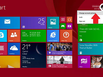 Hướng dẫn đặt mật khẩu cho máy tính Win 8 bằng ảnh