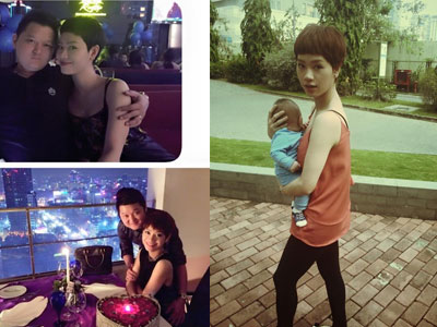 Trà My Idol lần đầu khoe ảnh bế con trai đầu lòng
