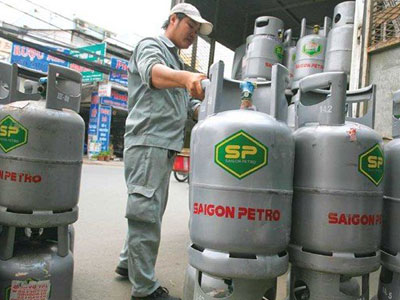 Gas tăng giá thêm 5.000 đồng/bình 12kg