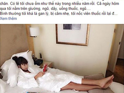 Hà Anh hạnh phúc vì được bạn trai chăm lúc sốt cao