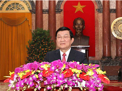 Thư chúc tết Ất Mùi của Chủ tịch nước Trương Tấn Sang