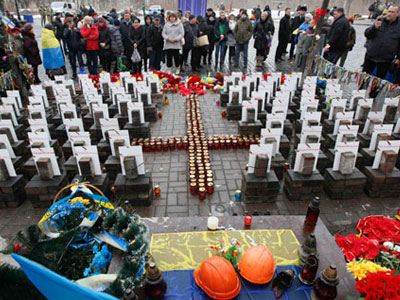 Ukraine kỷ niệm một năm ngày biểu tình đẫm máu