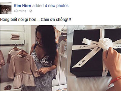Kim Hiền úp mở khoe mang bầu bé gái?