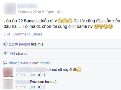 Đau lòng nữ sinh 10X lên facebook hỗn láo với ba mẹ