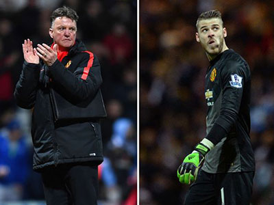 SỐC: De Gea không thèm nhìn mặt Van Gaal