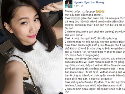 Siêu mẫu Lan Hương may mắn thoát nạn khi bị dàn cảnh cướp